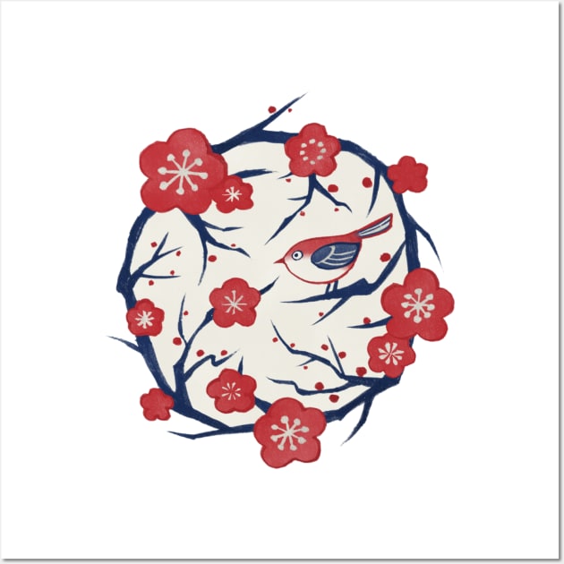 Ume Flower (梅の花/Plum Blossom) Wall Art by akaneyabushita